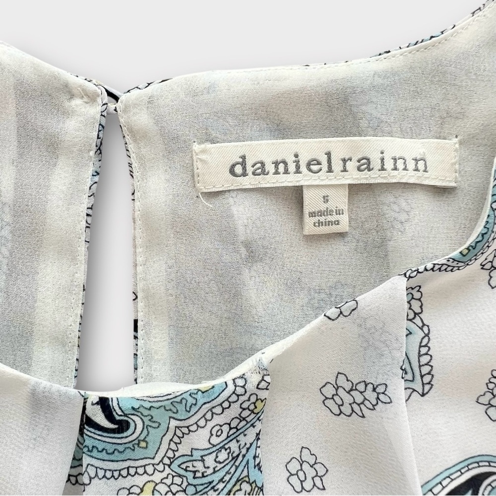 Daniel Rainn Paisley Layered Sheer Flowy Tank Top, S - Picture 3 of 7